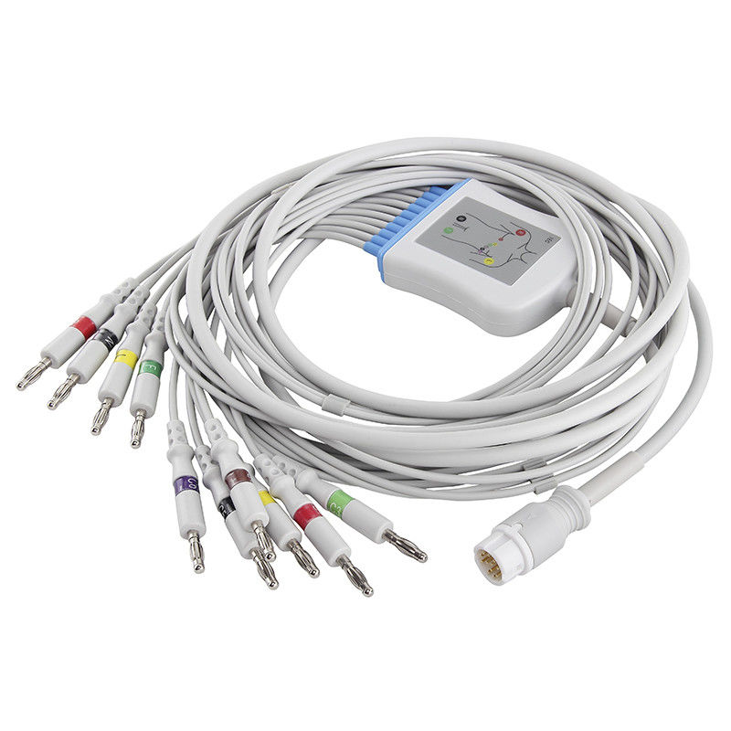 Ｐ -히립스 / HP M17770A M1771A M2461A ECG 케이블과 리드선 국제전기기술위원회 4.0 바나나 연결기