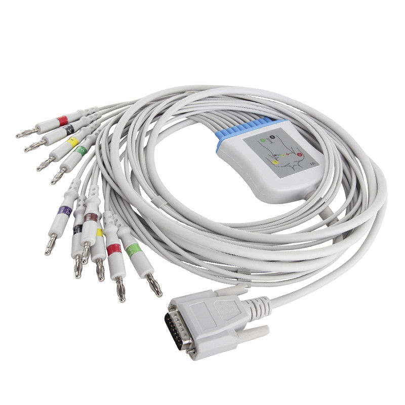 민드레이 DECG-03A M2461A ECG 케이블과 리드선 국제전기기술위원회 4.0 바나나 연결기