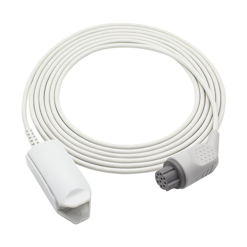 GE OXY-F4-N TS-F4-N 재사용할 수 있는 SpO2 센서 AS/3 CS/5 오스카 10Pin 성인 Spo2 핑거 프로브
