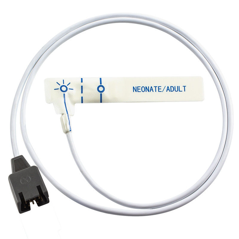 백색 폼 소아 일회용 SpO2 센서 DB9 9pin Rad-7 Rad-8 85CM