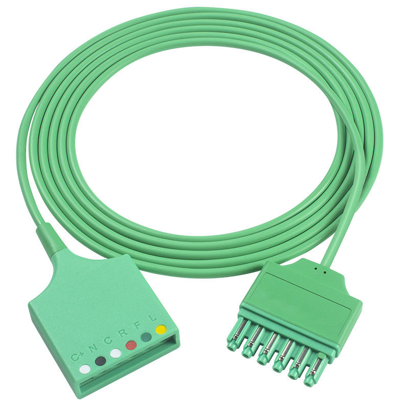 지멘스 드레거 MS16256 6Lead ECG 트렁크 어댑터 케이블 드라거 ECG 확대 트렁크 케이블 단일 핀 연결기