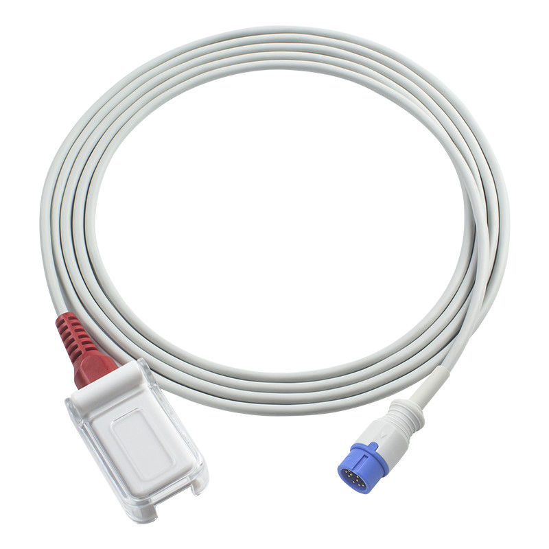 DB9 환자케이블에 대한 커먼 마시모 빨간 기술 C30/C50/C80 SpO2 센서 케이블 SpO2 어댑터 연장 케이블 12Pin
