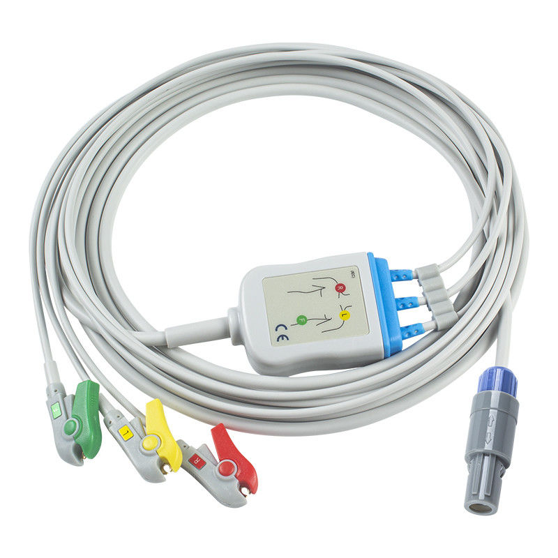 GE 헬스케어 비비드 호환 직결 ECG 케이블 및 3Lead IEC Grabber를 위한 유도선