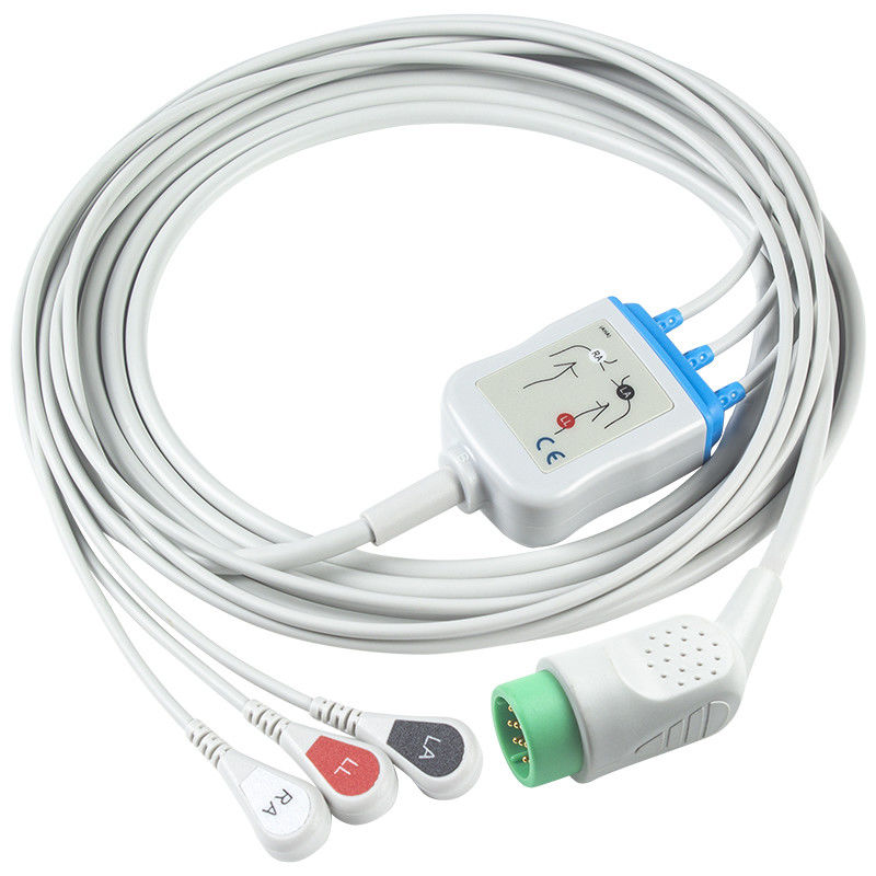 Stryker > Med-tronics > 피지오 컨트롤 호환 직결 ECG 케이블 및 유도 케이블 - 11110-000029