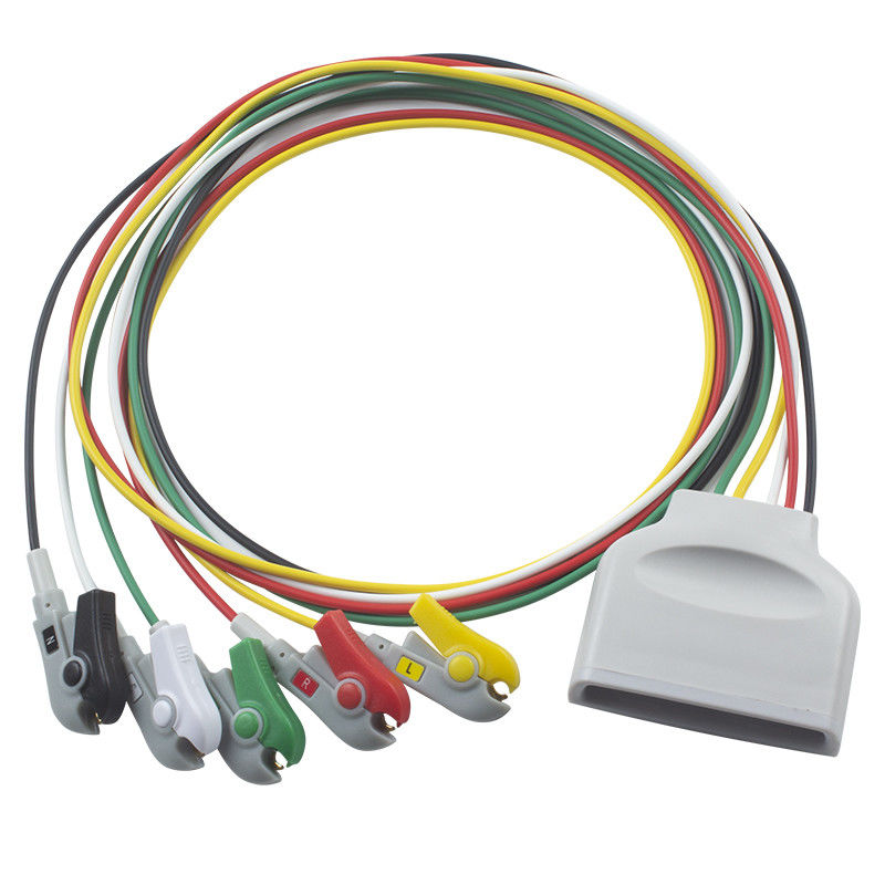 P-필립스 MX40 텔레메트리 ECG 리드 와이어 환자 케이블 5 리드 ECG 리드 와이어 IEC Grabber 클립 989803171931