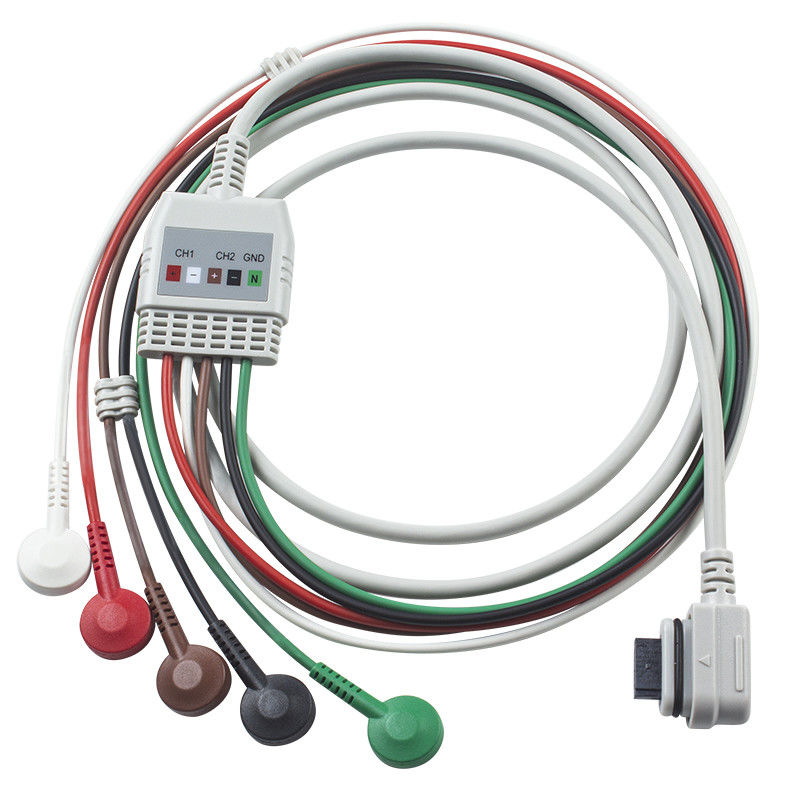 ECG 케이블 5Lead Holter GE Seer ECG 2008594-001 GE SEER LIGHTR에 호환되는 케이블