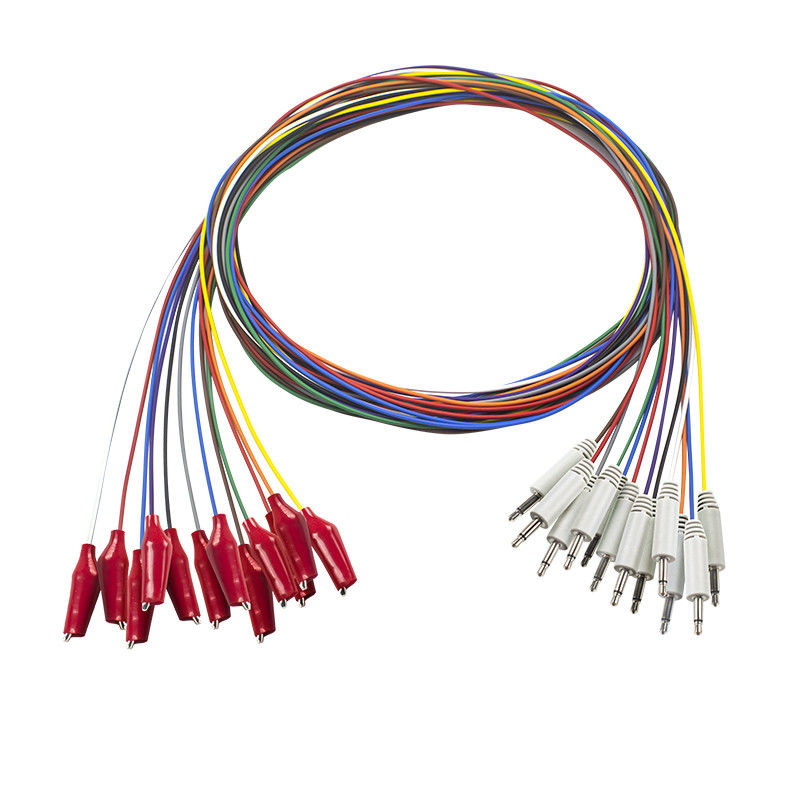EEG 케이블 3.5 모노 플러그에서 Grabber EEG 캡 케이블 부드러운 외부 껍질과 EEG 전극 케이블