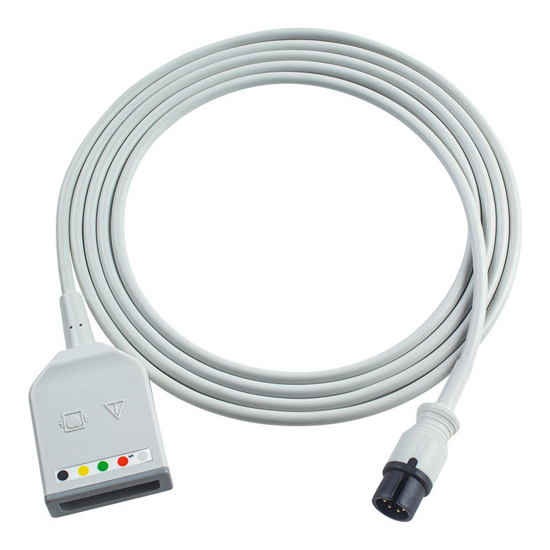 마인드레이 데이터스코프 AAMI 6Pin 커넥터 5Lead ECG 트렁크 어댑터 케이블 0010-30-12377 EV 6102 ECG 확장 케이블 유로 스타일