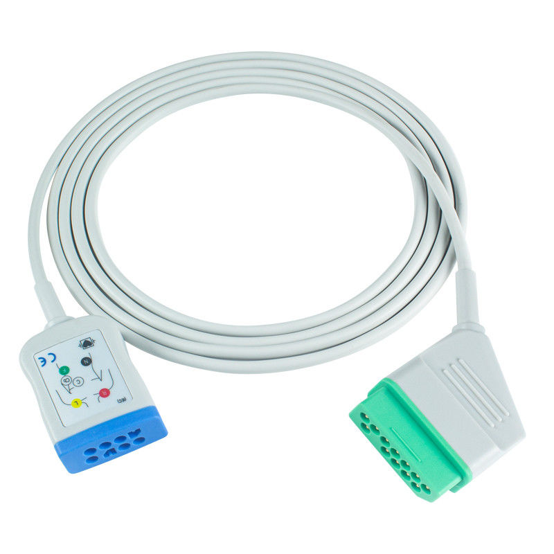 니혼 코덴 12Pin 6Lead ECG 트렁크 어댑터 케이블 JC-906PA BSM 2354A BSM-2300 라이프 스코프 I BSM-2301 ECG 확장 케이블