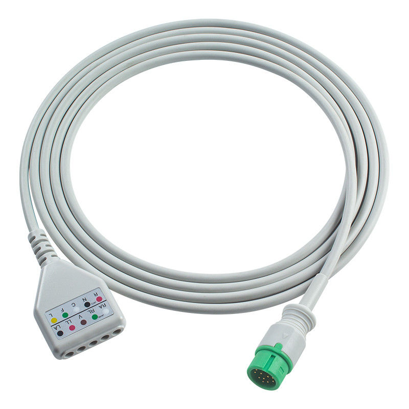 코멘 12Pin ECG 트렁크 어댑터 케이블 C50 C70 C90 NC12 NC8 ECG 케이블 유로 스타일 ECG 확장 케이블