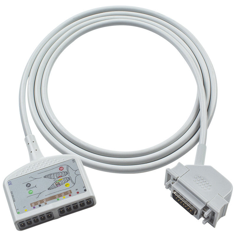 라텍스 없는 10Lead ECG 트렁크 케이블: 카디오시스 EK36 EK403 EK41 EK413 EK43 EK512 EK53