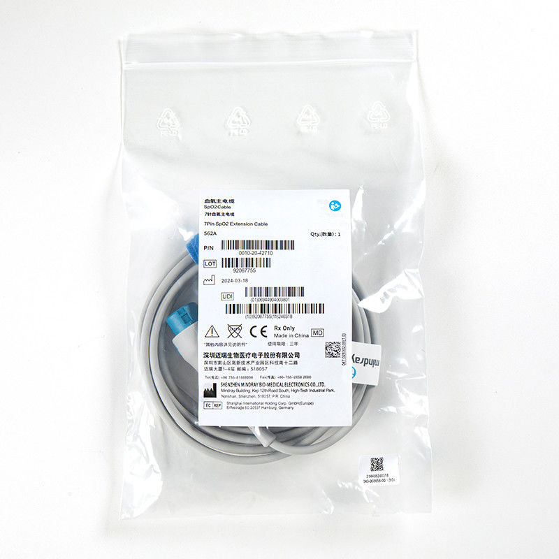 오리지널 마인드레이 562A Spo2 어댑터 케이블 0010-20-42710 마인드레이 T5/T8, IPM, IMEC, UMEC 시리즈