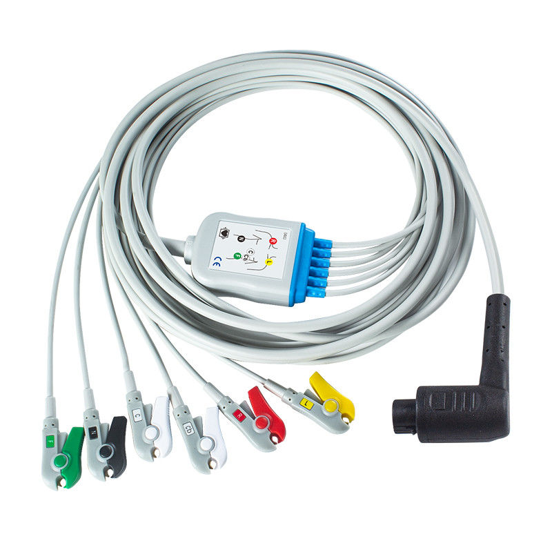 Corpuls 3 6AHA / IEC 납 색상 코딩을 가진 납 IEC Grabber 환자 케이블