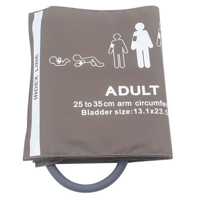 재사용할 수 있는 성인 NIBP 커프스 단관식 열 가소성 폴리우레탄 수지 25-35CM 열 가소성 폴리우레탄 수지 혈압 커프