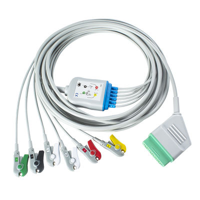 니혼 코덴 일 조각 ECG 케이블 12pin 6 리드 EKG 케이블