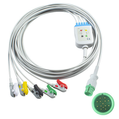 약속 PM-12 호환 ECG 케이블 및 납 와이어 5 납 IEC Grabber