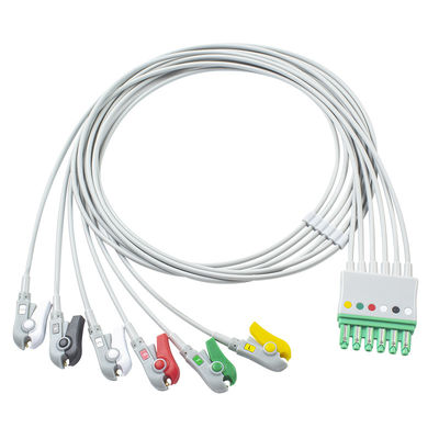 지멘스 드레거 MP03405 ECG 도선 6은 IEC 클립 외에 케이블 포착기 M300 무한대 M540 멀티메드를 이끕니다