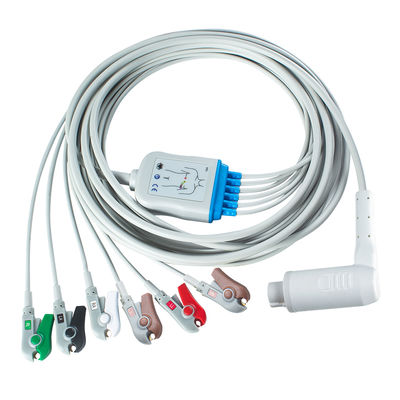 Corpuls 3 6AHA / IEC 납 색상 코딩을 가진 납 IEC Grabber 환자 케이블