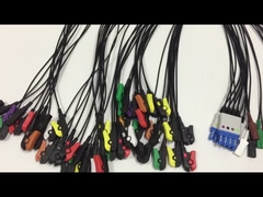 스페이스랩은 투명한 전선 1 미터 투명한 10 리드 ECG 납케이블을 무선으로 보냅니다